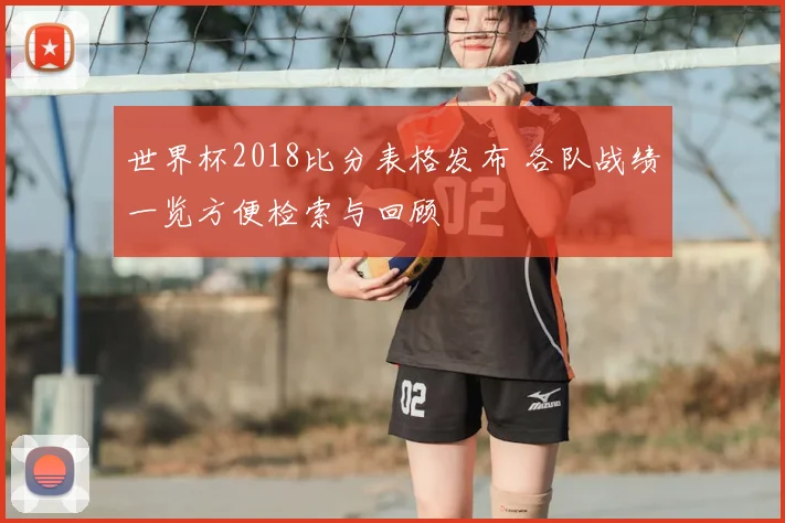 世界杯2018比分表格发布 各队战绩一览方便检索与回顾